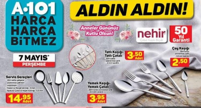 A101 aktüel ürünler kataloğu 7 Mayıs - Anneler Günü hediye alternatifleri A101 aktüel kataloğunda