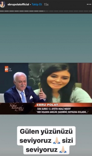 Ebru Polat'tan Nihat Hatipoğlu'na videolu soru