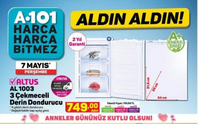 A101 aktüel ürünler kataloğu 7 Mayıs - Anneler Günü hediye alternatifleri A101 aktüel kataloğunda