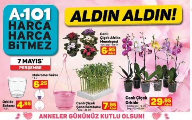 A101 aktüel ürünler kataloğu 7 Mayıs - Anneler Günü hediye alternatifleri A101 aktüel kataloğunda